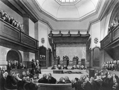 Court of Common Pleas, Westminster Hall by T. and Pugin Rowlandson